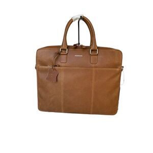Adamonde - Classic Genuine Leather Briefcase//Laptop Bag - Brown